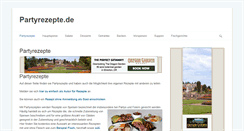 Desktop Screenshot of partyrezepte.de