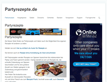 Tablet Screenshot of partyrezepte.de